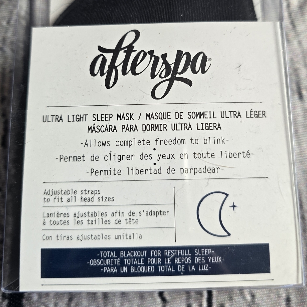 Black Sleep Mask - Picture 3 of 3